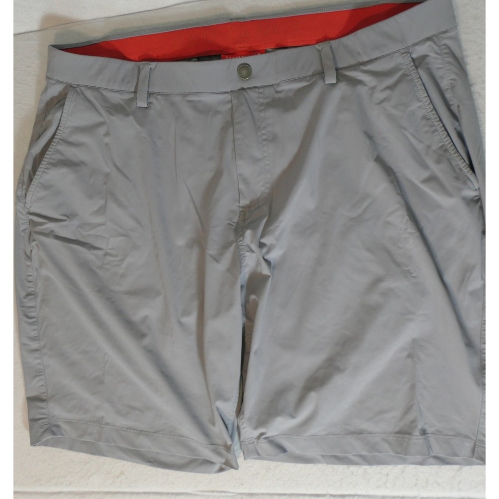 Redvanly Men Golf Shorts XXL Gray Performance Athletic Stretch Luxury Minimalist